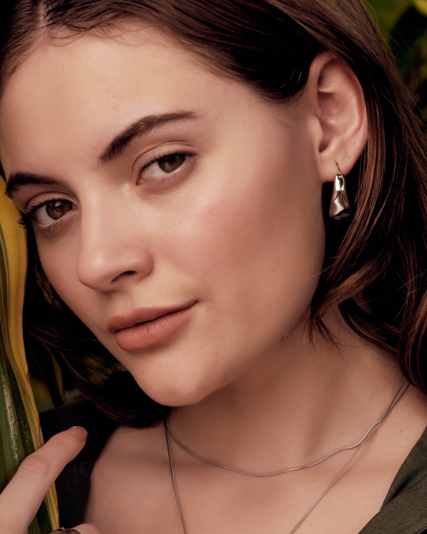 Celeste Hammered Hoops — Gold Edition