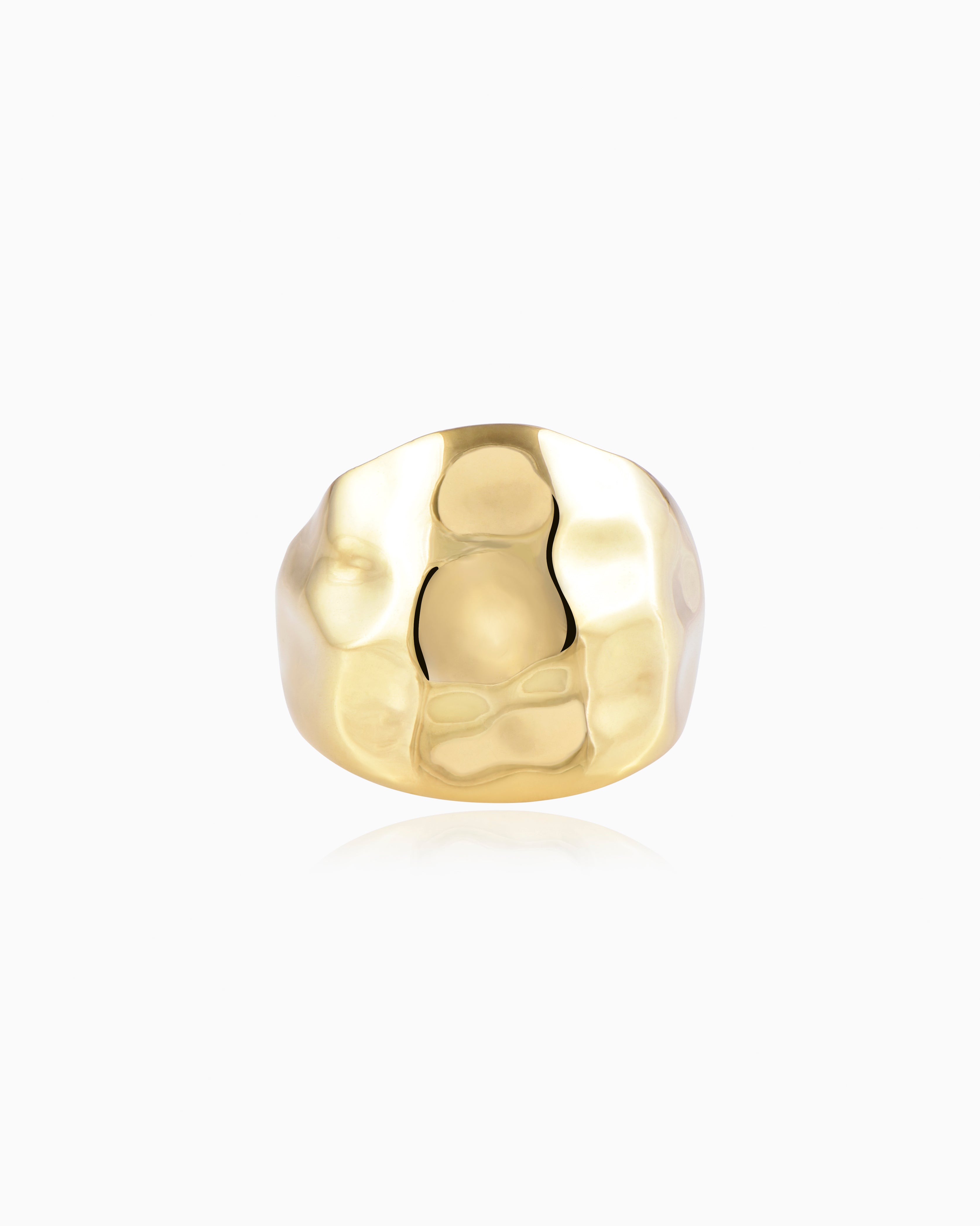Hammered Gold Ring