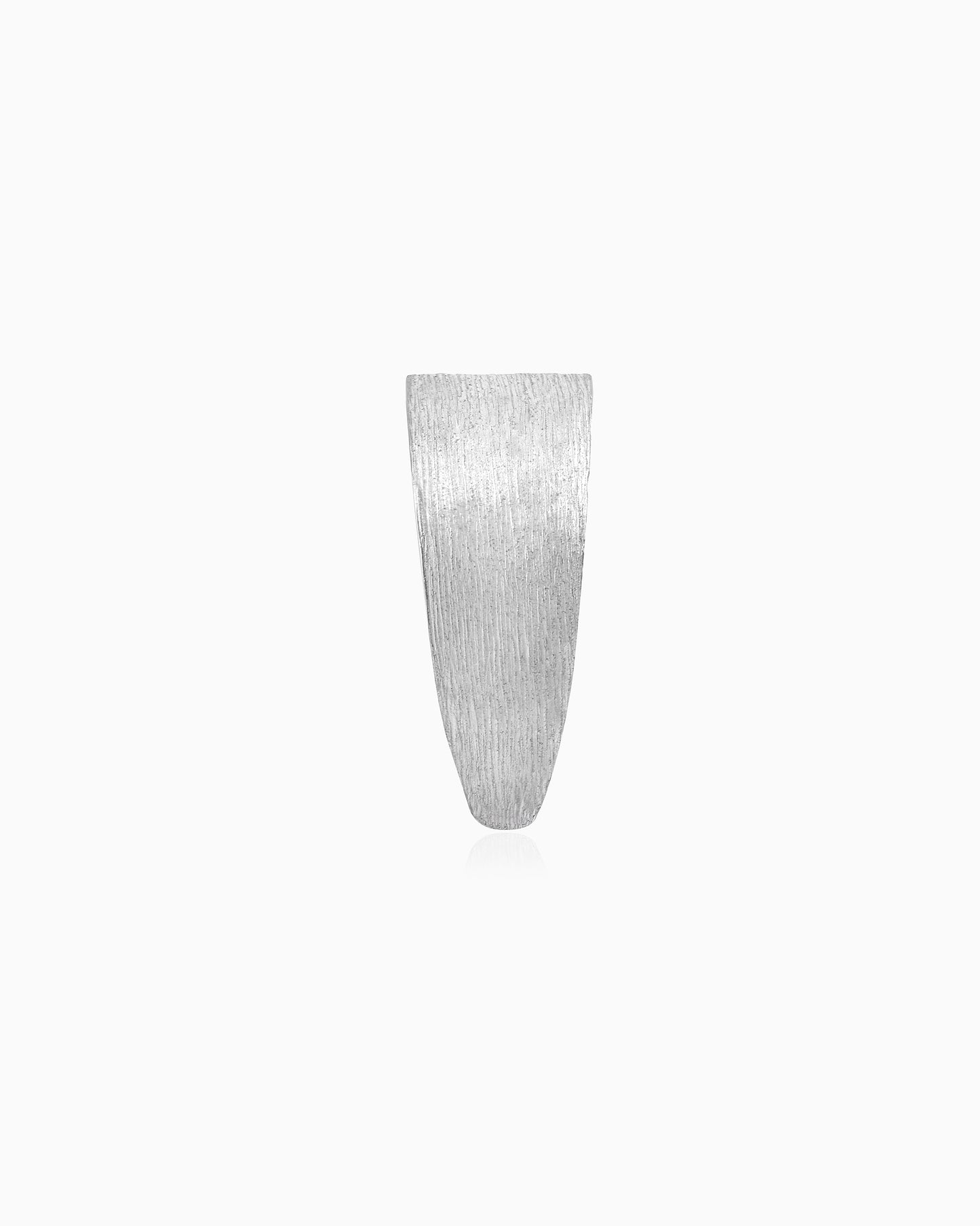 Silver Brace Scratched Ring
