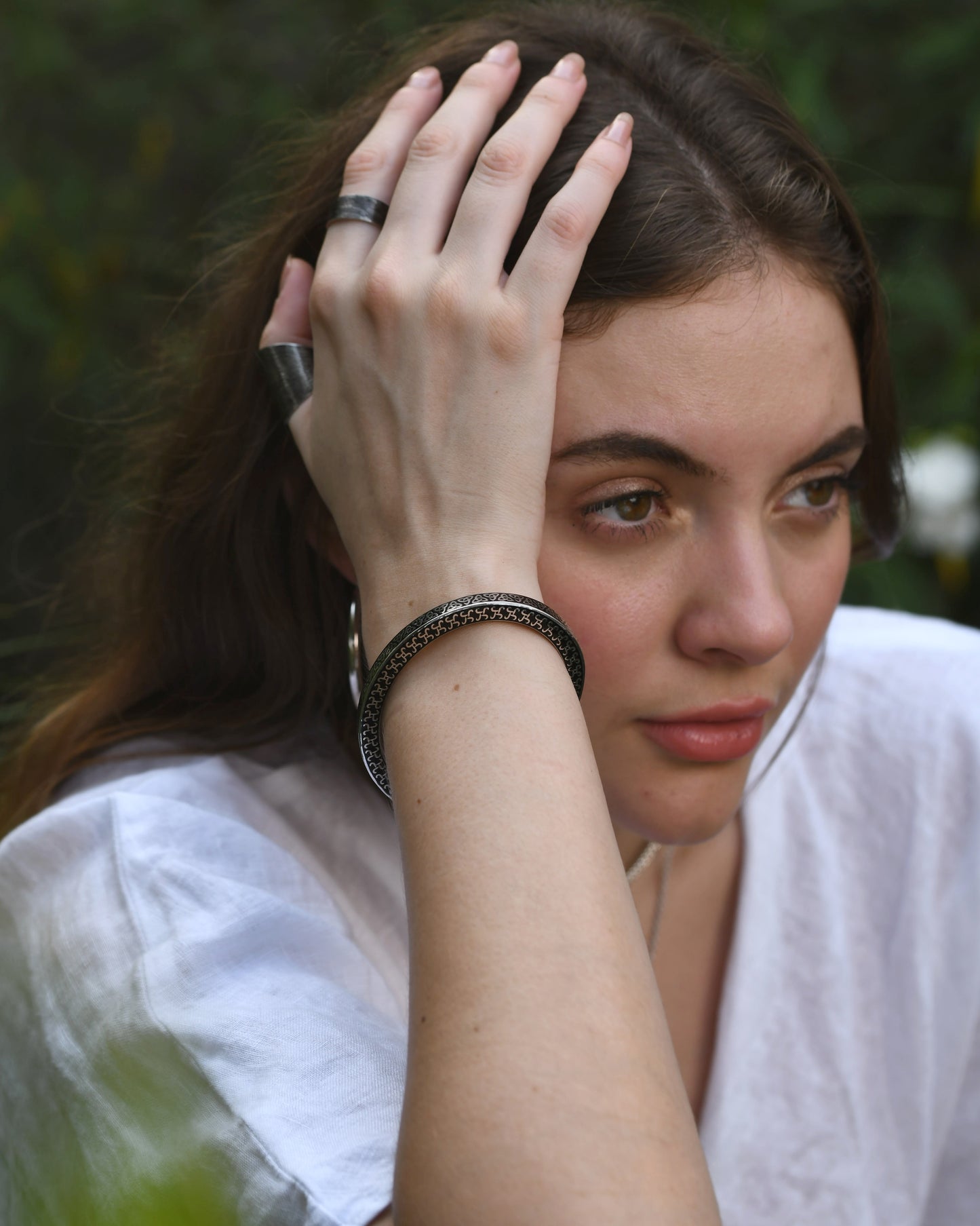 Sunwoven Filigree Cuff – Silver Edition