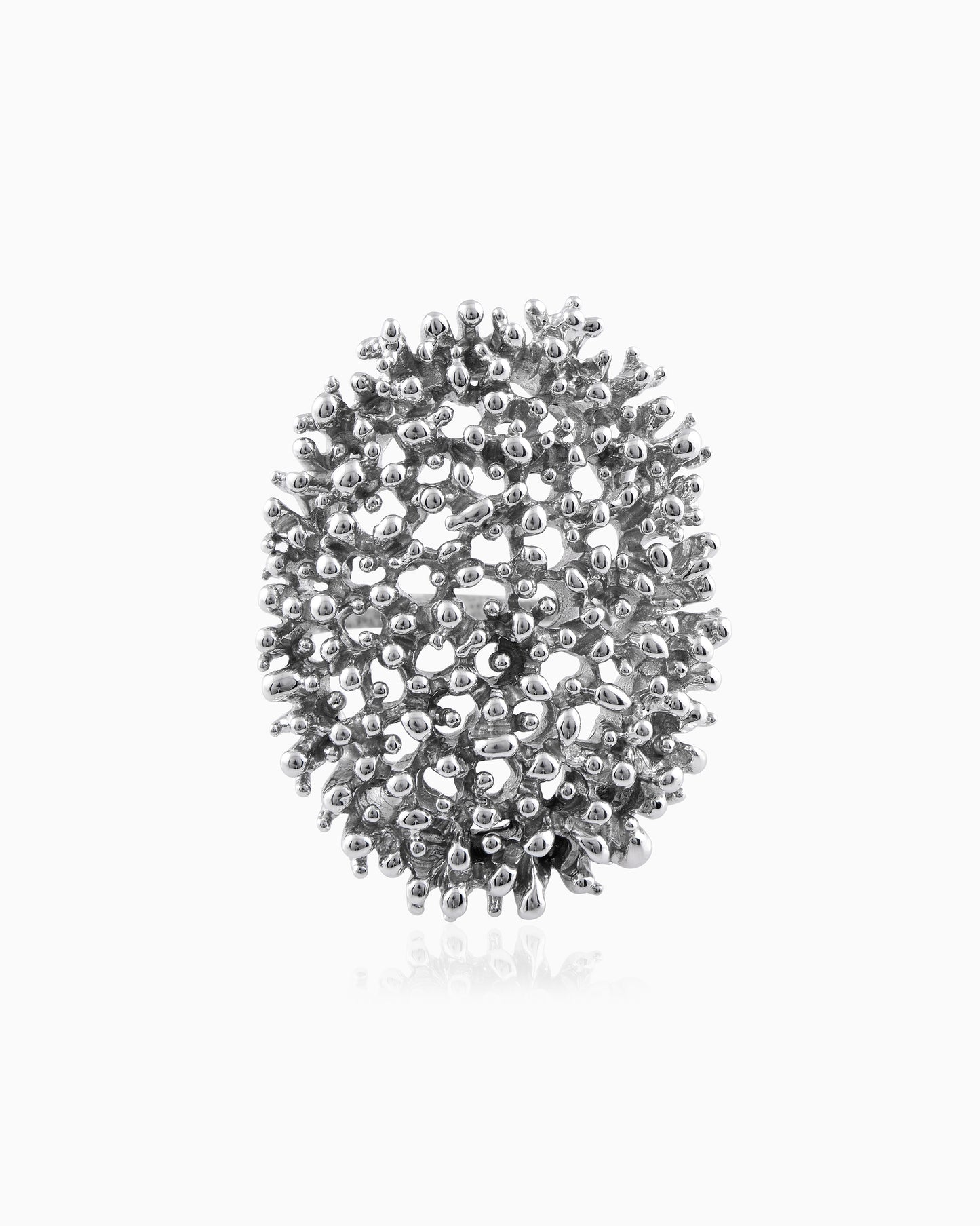 Silvery Algae Ring