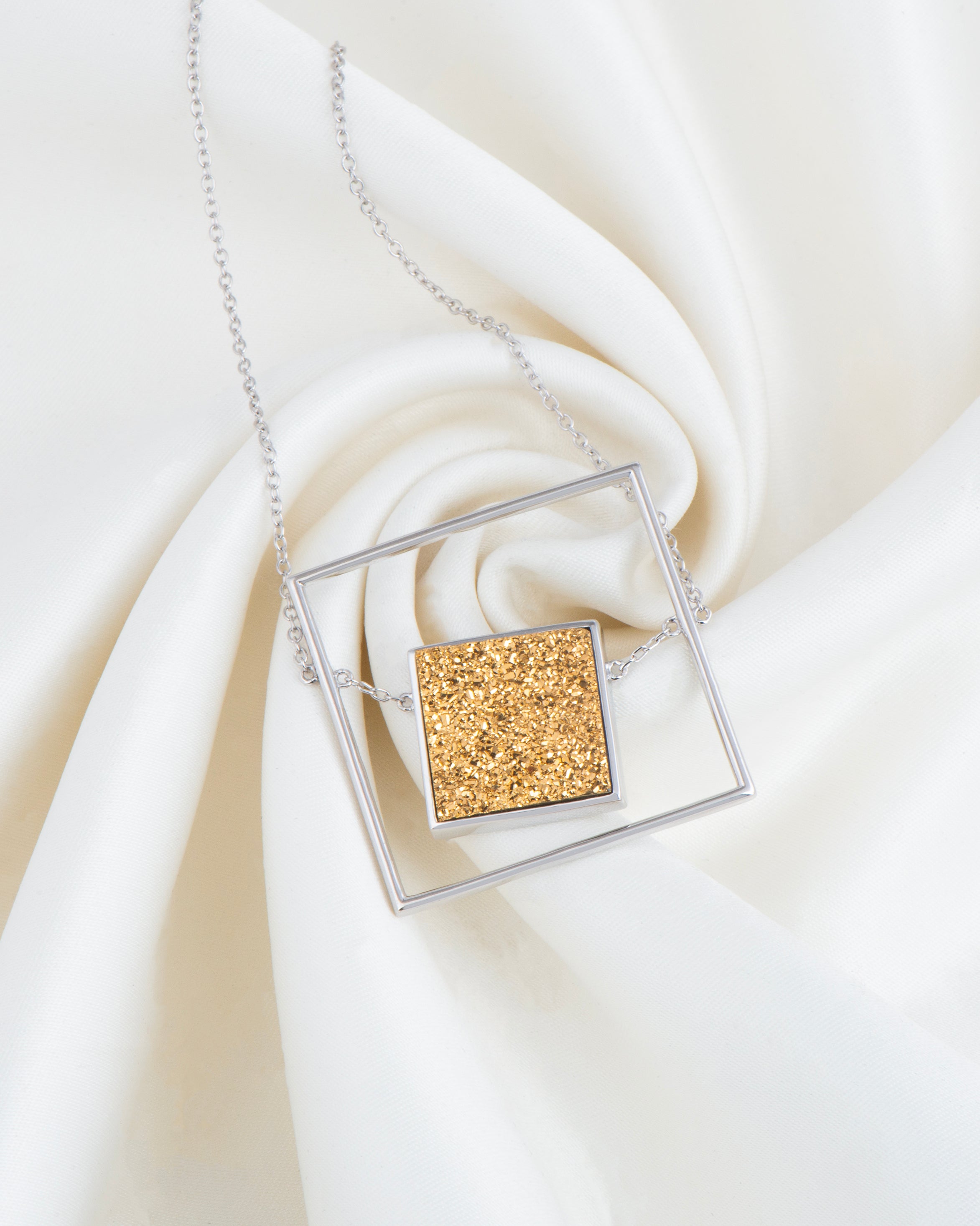Auric Lozenge Necklace 24"