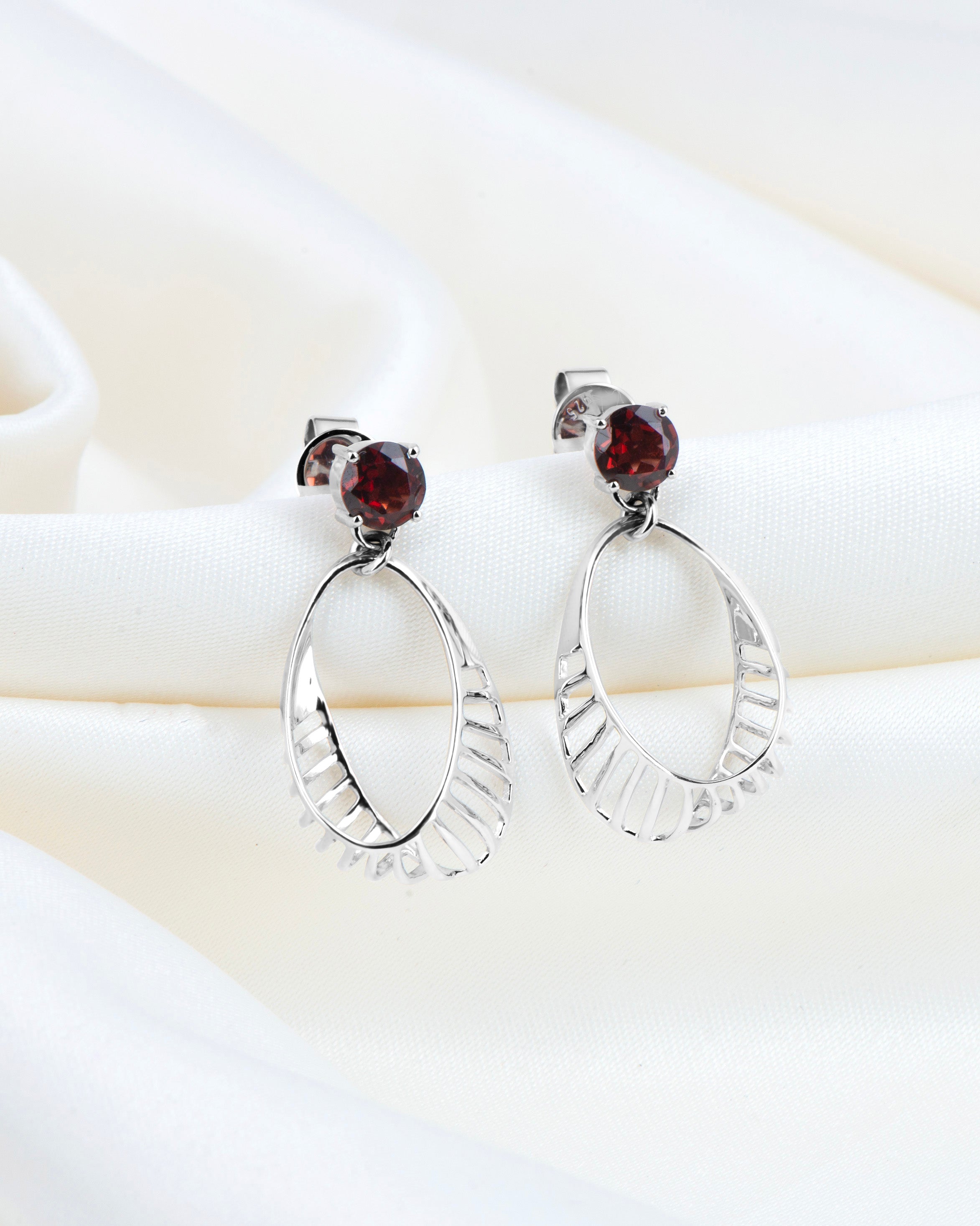 Cherry Hanging Basket Earrings