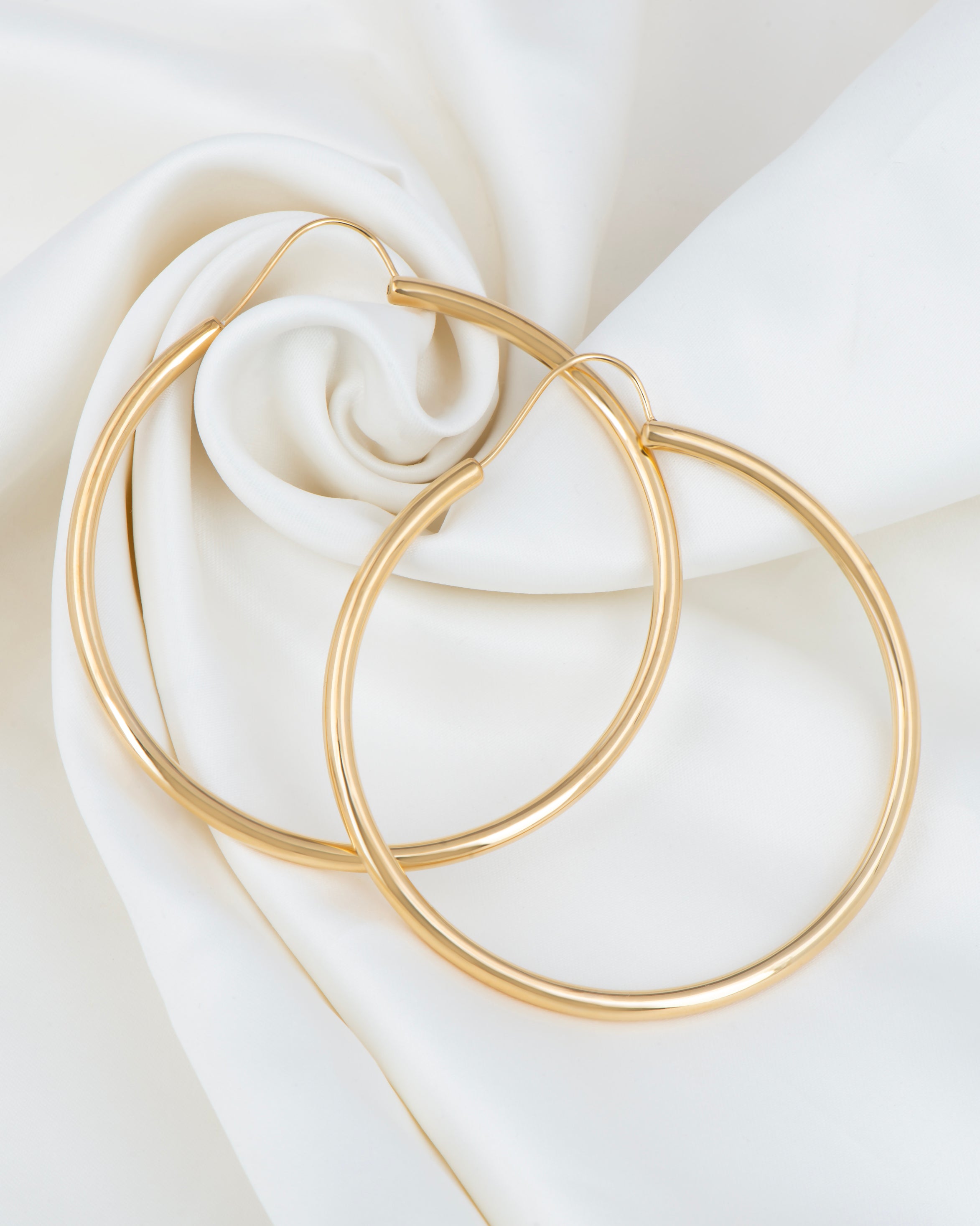 Large Gold Hoop Earrings