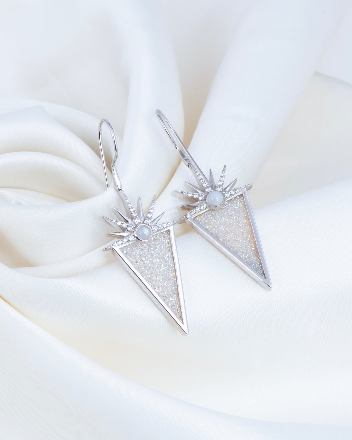 Sunset in the blush fields earrings