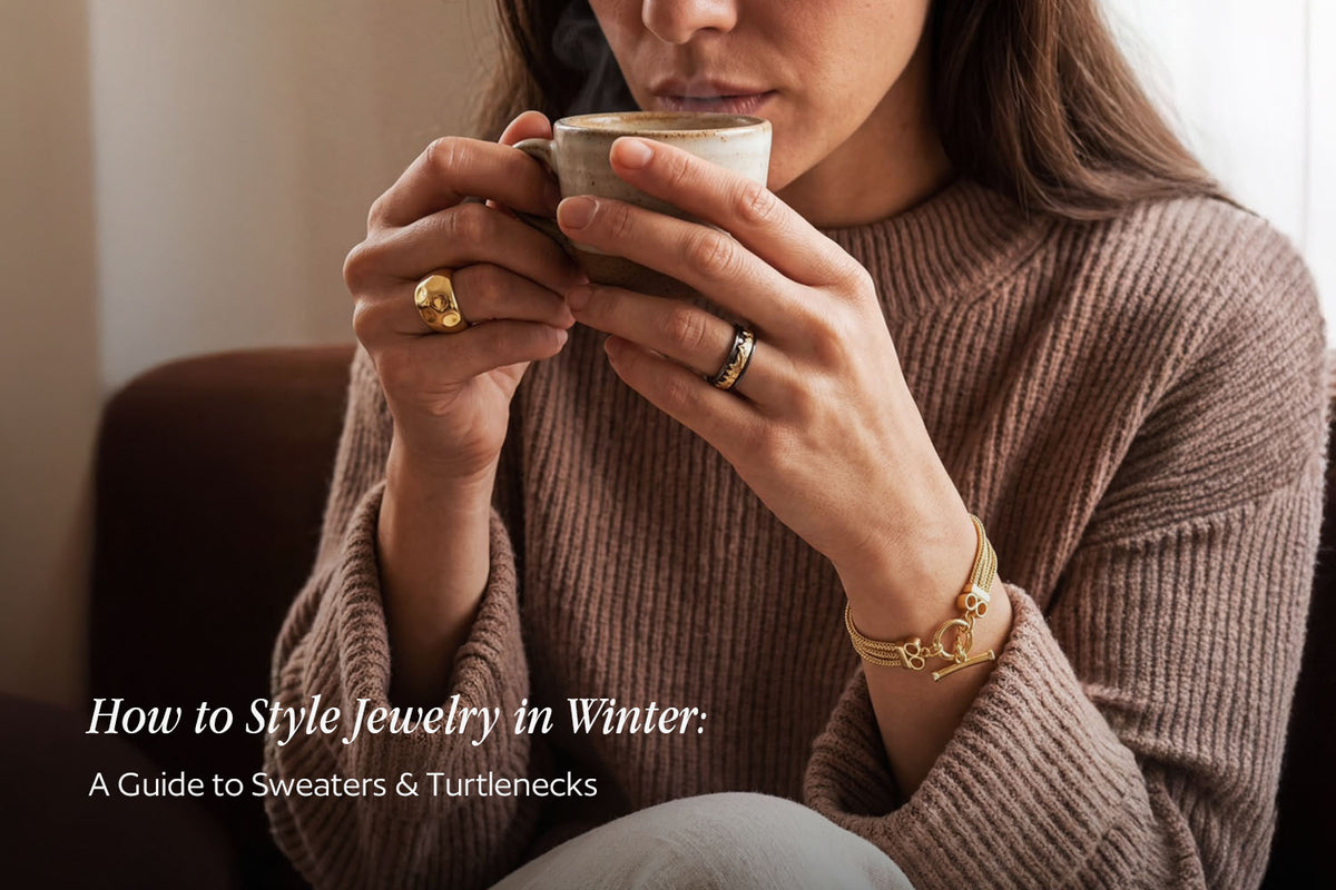 how to style jewelry in winter