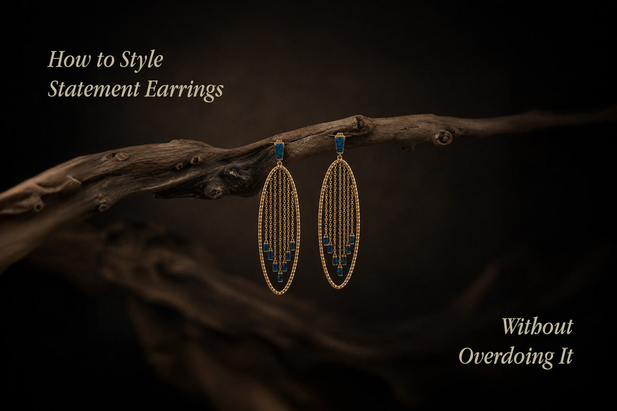 how to style statement earrings