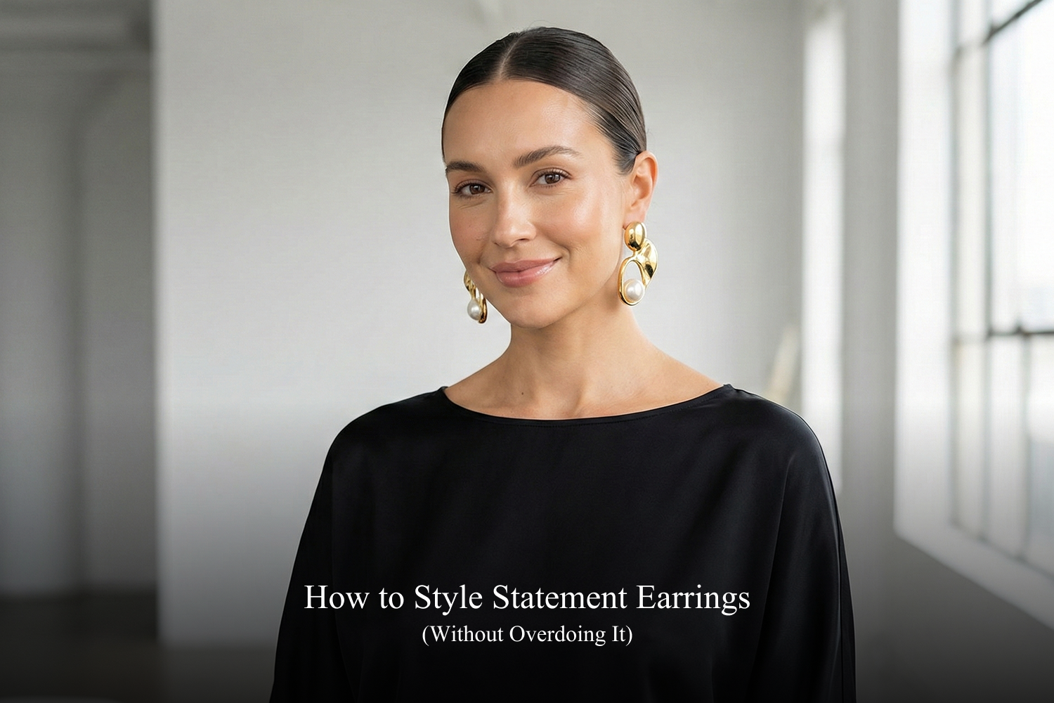 how to style statement earrings