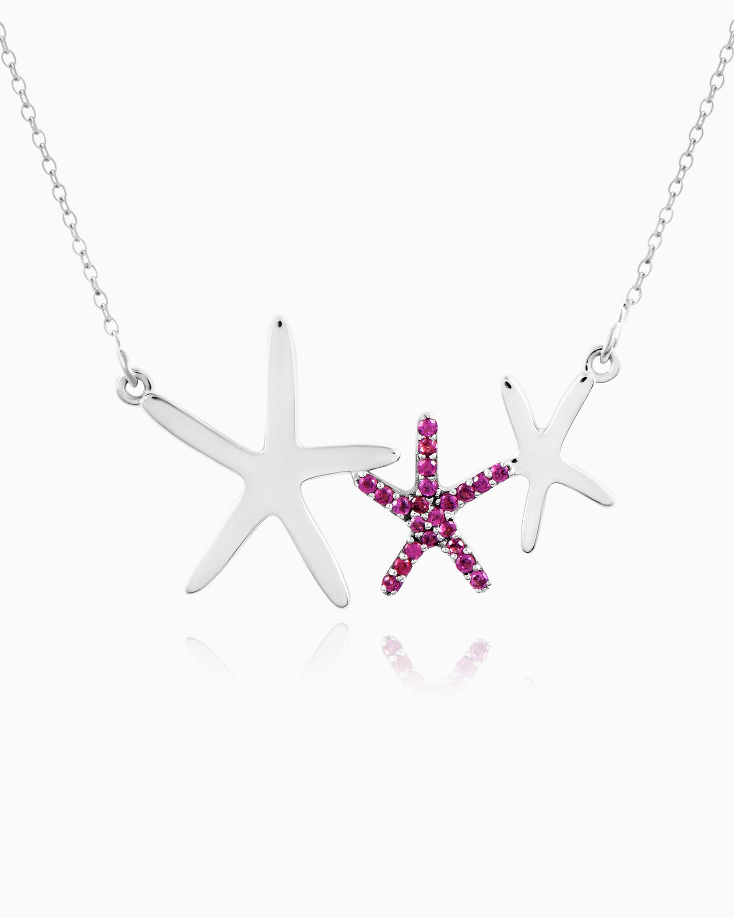 Galaxy Star Drift Necklace 18"