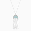 Whispers Beneath Waves Hold a Jellyfish Pendant