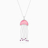 Pink Jellyfish Pendant