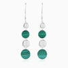 Glistening Silver Teardrop Earrings