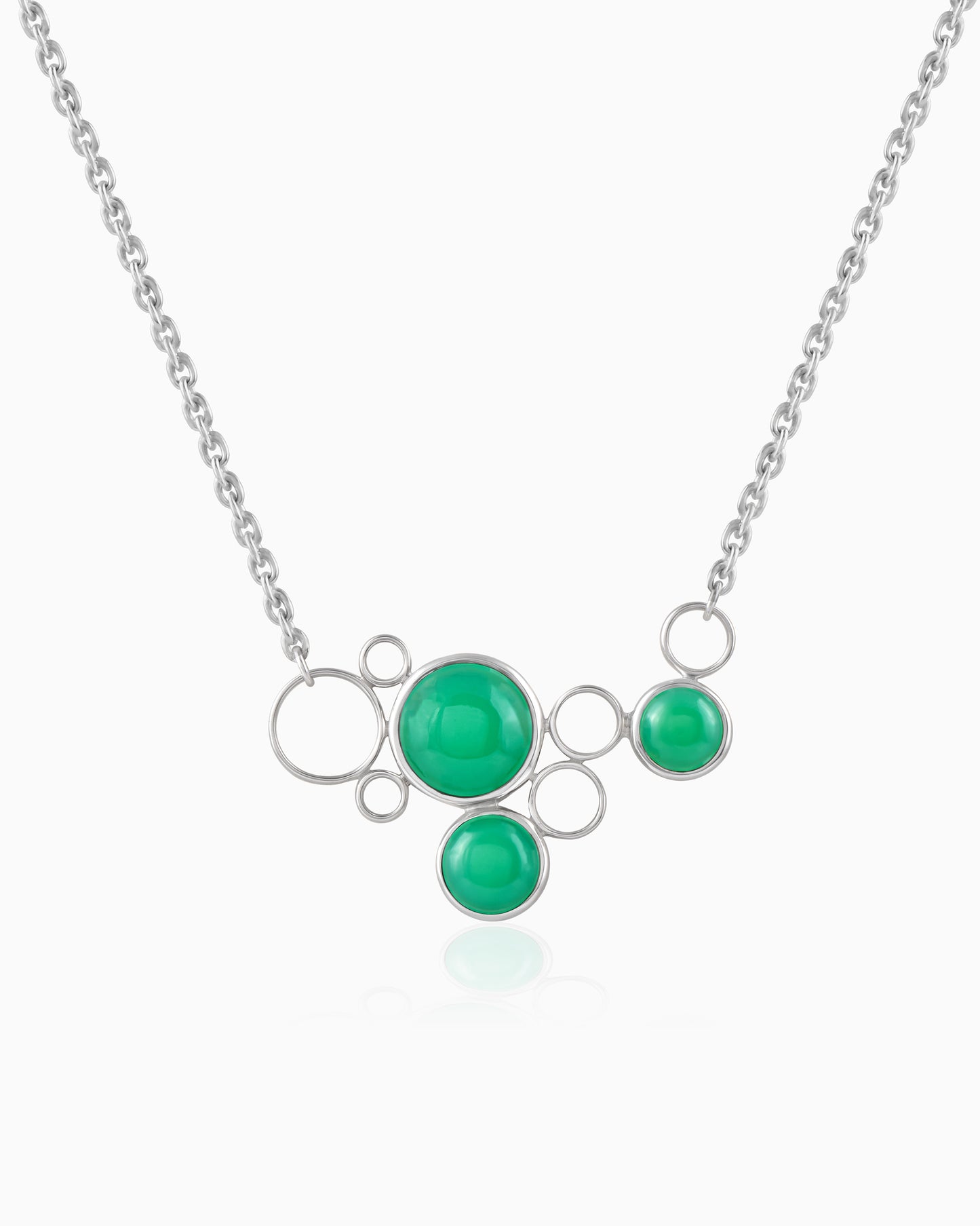 Cosmic Aura Greenveil Necklace 18"