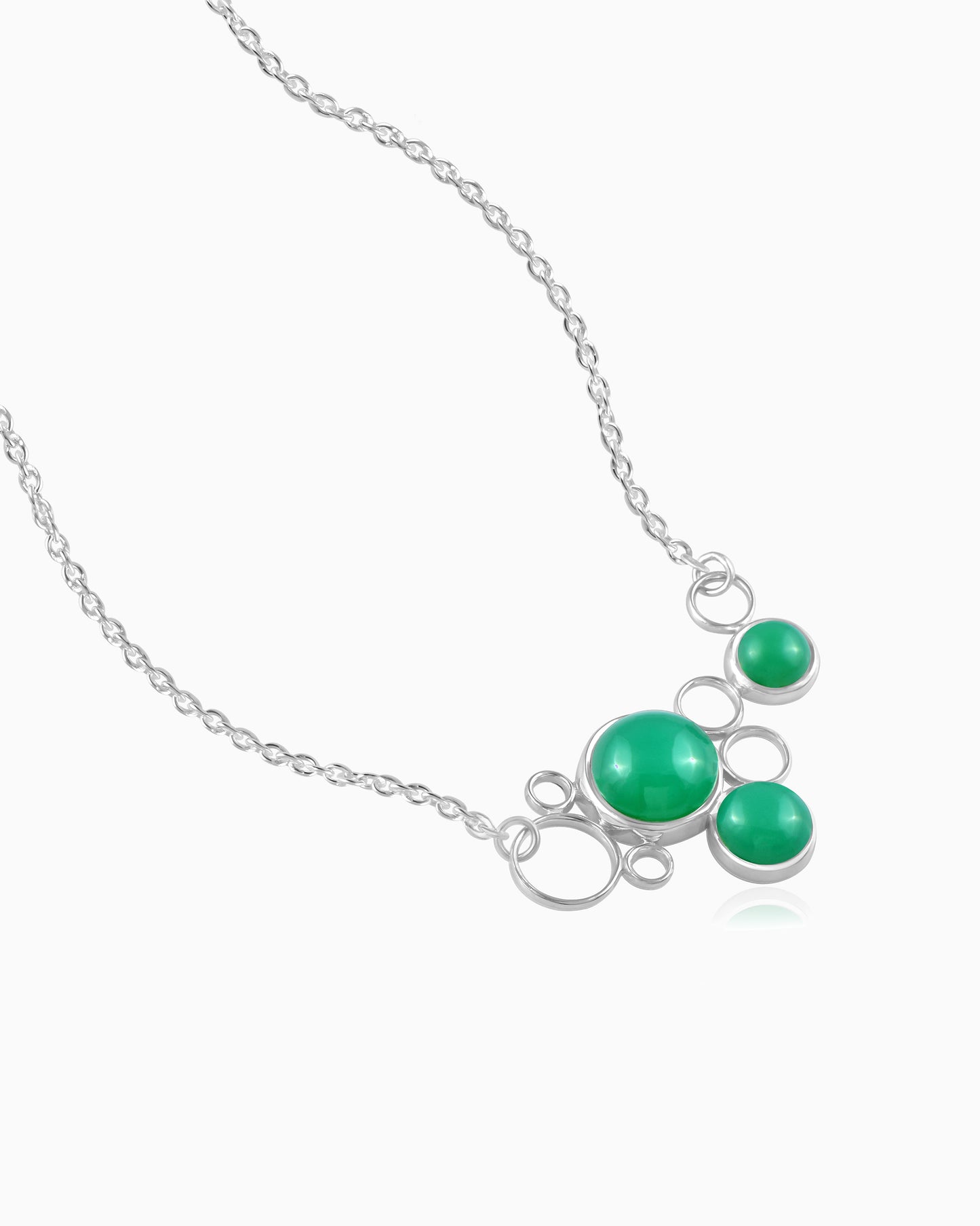 Cosmic Aura Greenveil Necklace 18"