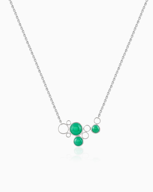 Cosmic Aura Greenveil Necklace 18"