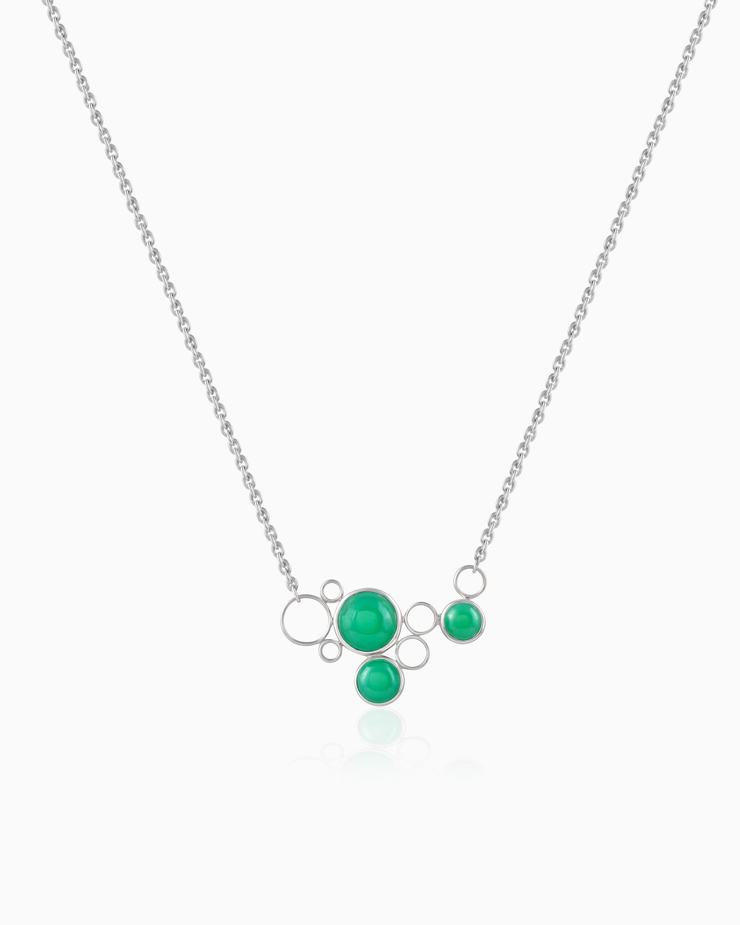 Cosmic Aura Greenveil Necklace 18"