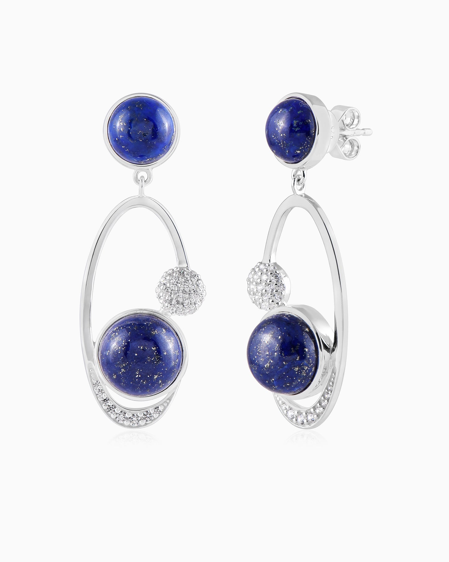 Cobalt Loop Earrings