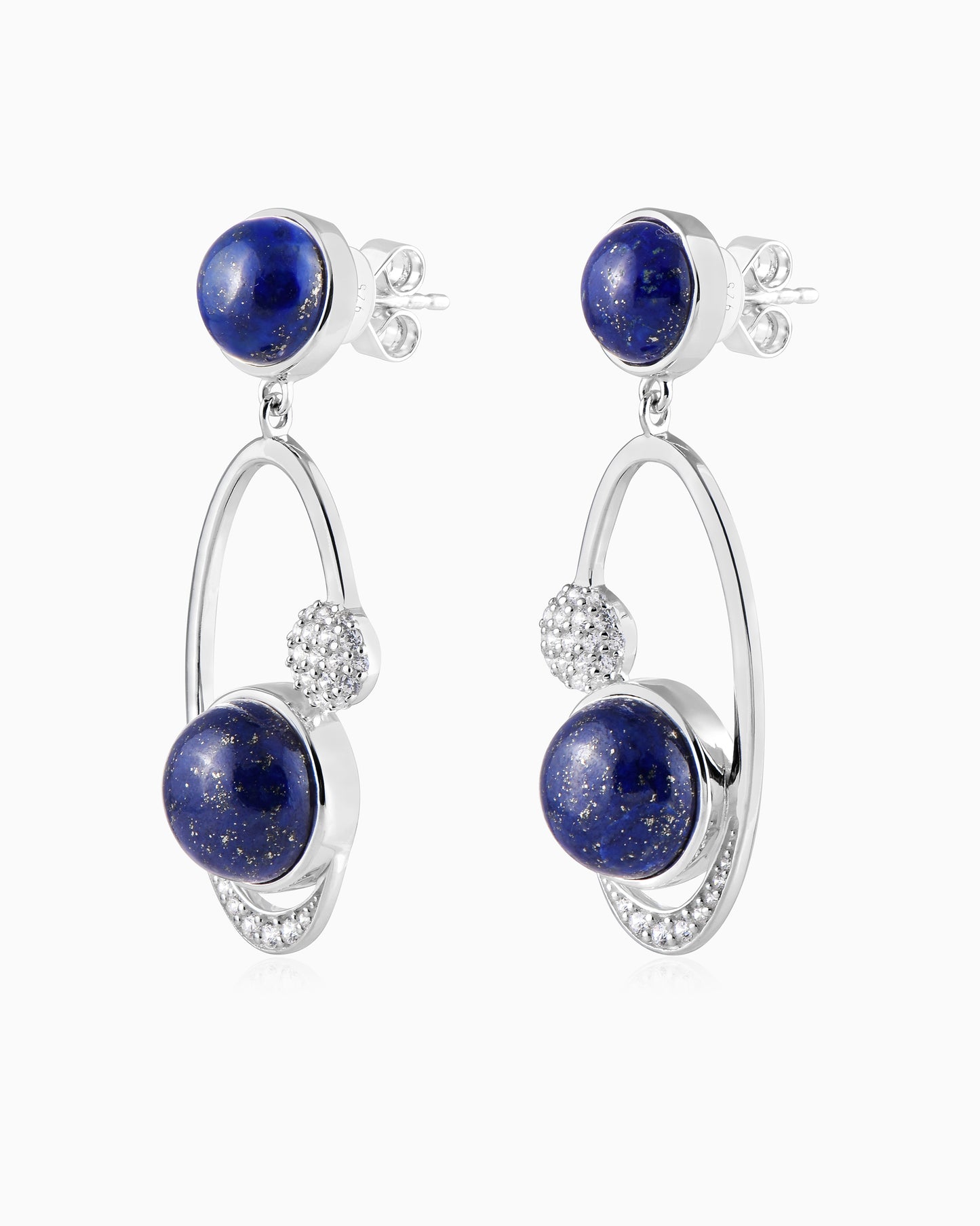Cobalt Loop Earrings