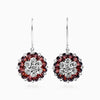 Tatiana Petal Earrings – Garnet Edition