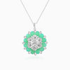 Tatiana Petal Pendant - Chrysoprase Edition