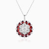 Tatiana Petal Pendant - Garnet Edition