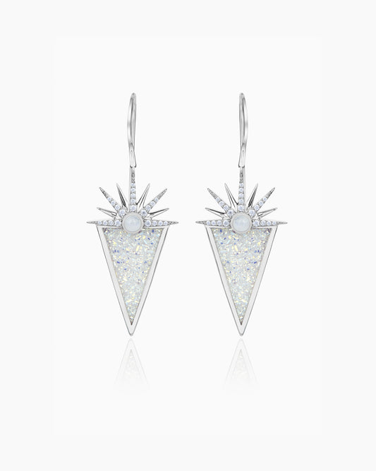 Sunset in the blush fields earrings