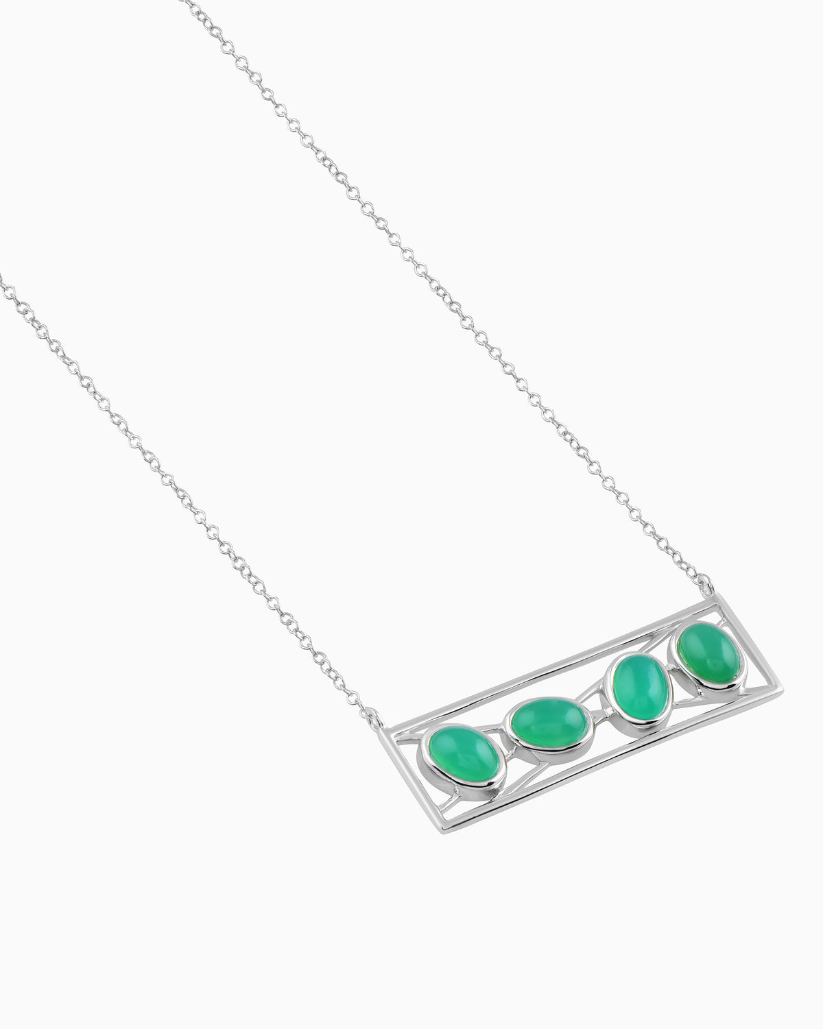 Moss Pebble Necklace 18