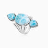 Larimar Stone Statement Ring