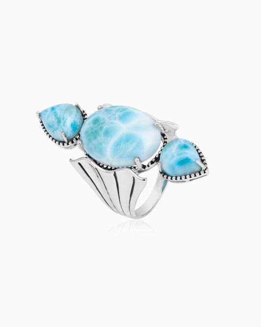 Larimar Stone Statement Ring
