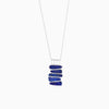Stacked imperial shimiring pebbeles Pendant