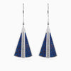Sapphire Drusy Drop Earrings