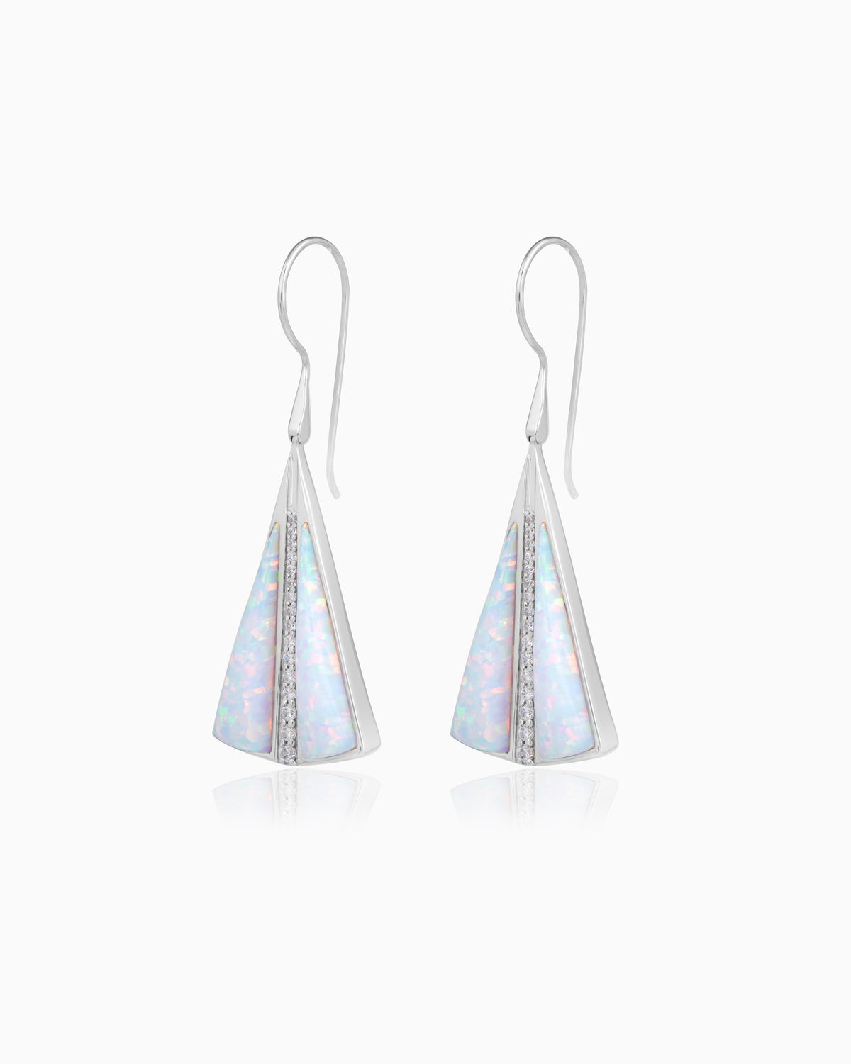 Simulated Opal Earrings