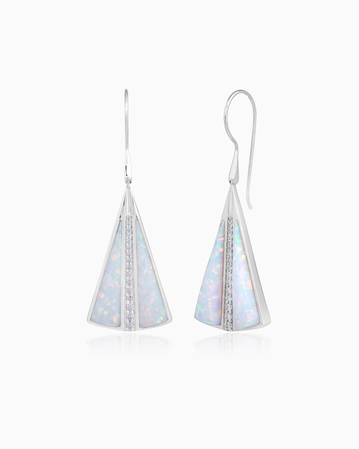 Simulated Opal Earrings