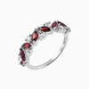 Scarlet Harmony Garnet Ring