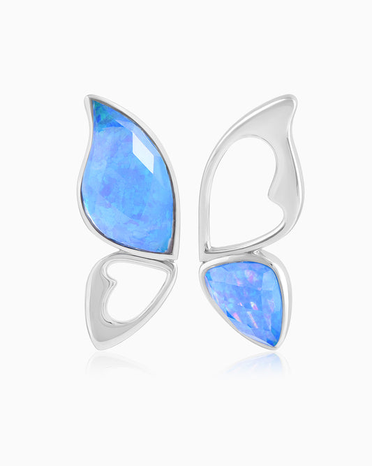 The Winged Grace Earrings – Azure Flight
