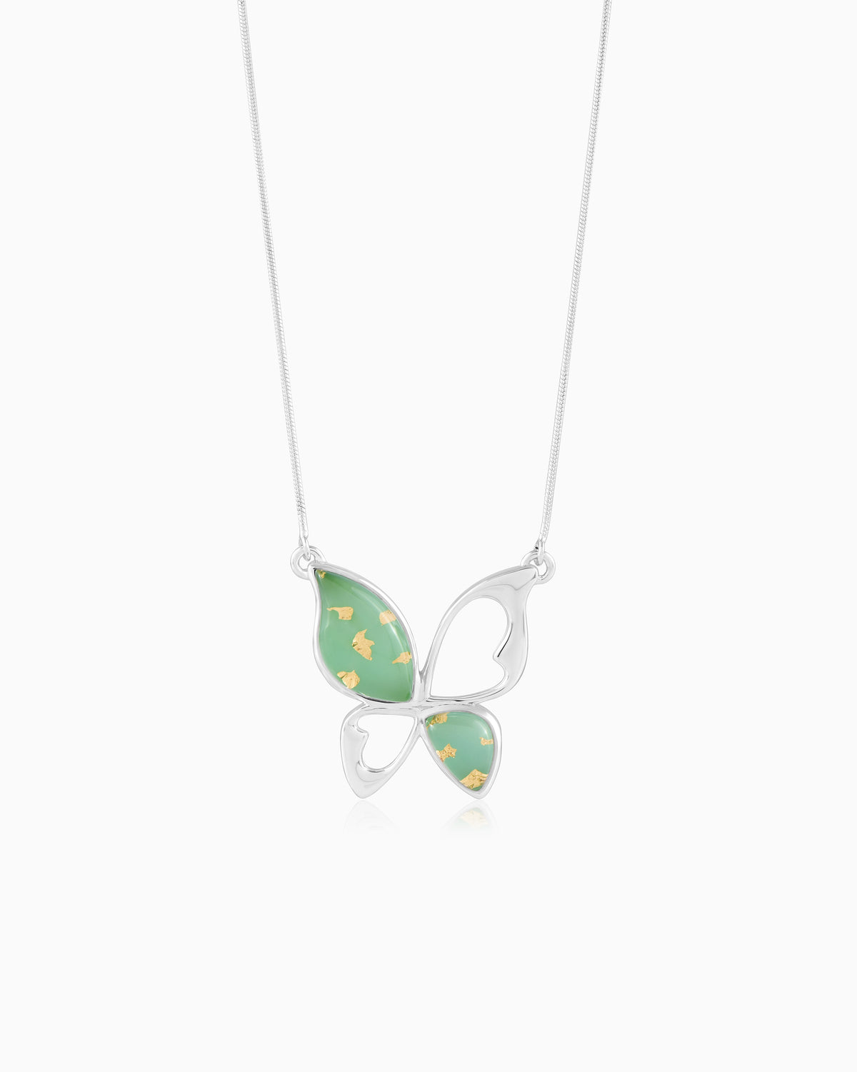 Winged Grace Necklace- Aurora wing 18