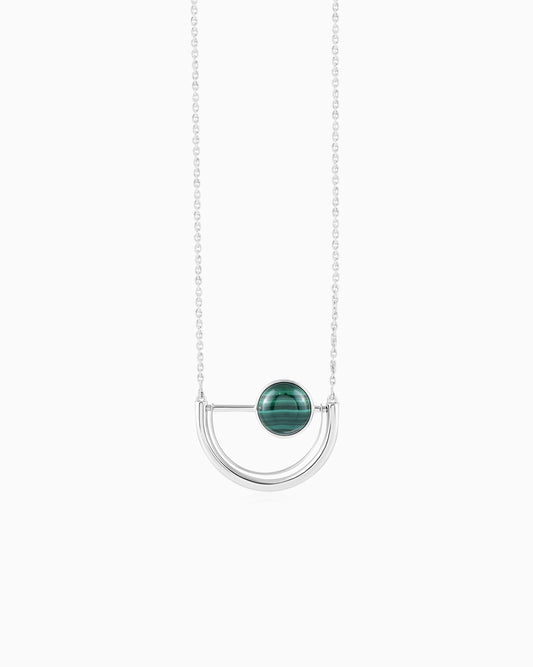 Frosted Two Faced Twilight Necklace 18"