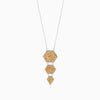 Golden Hexa Star Crust Necklace 18