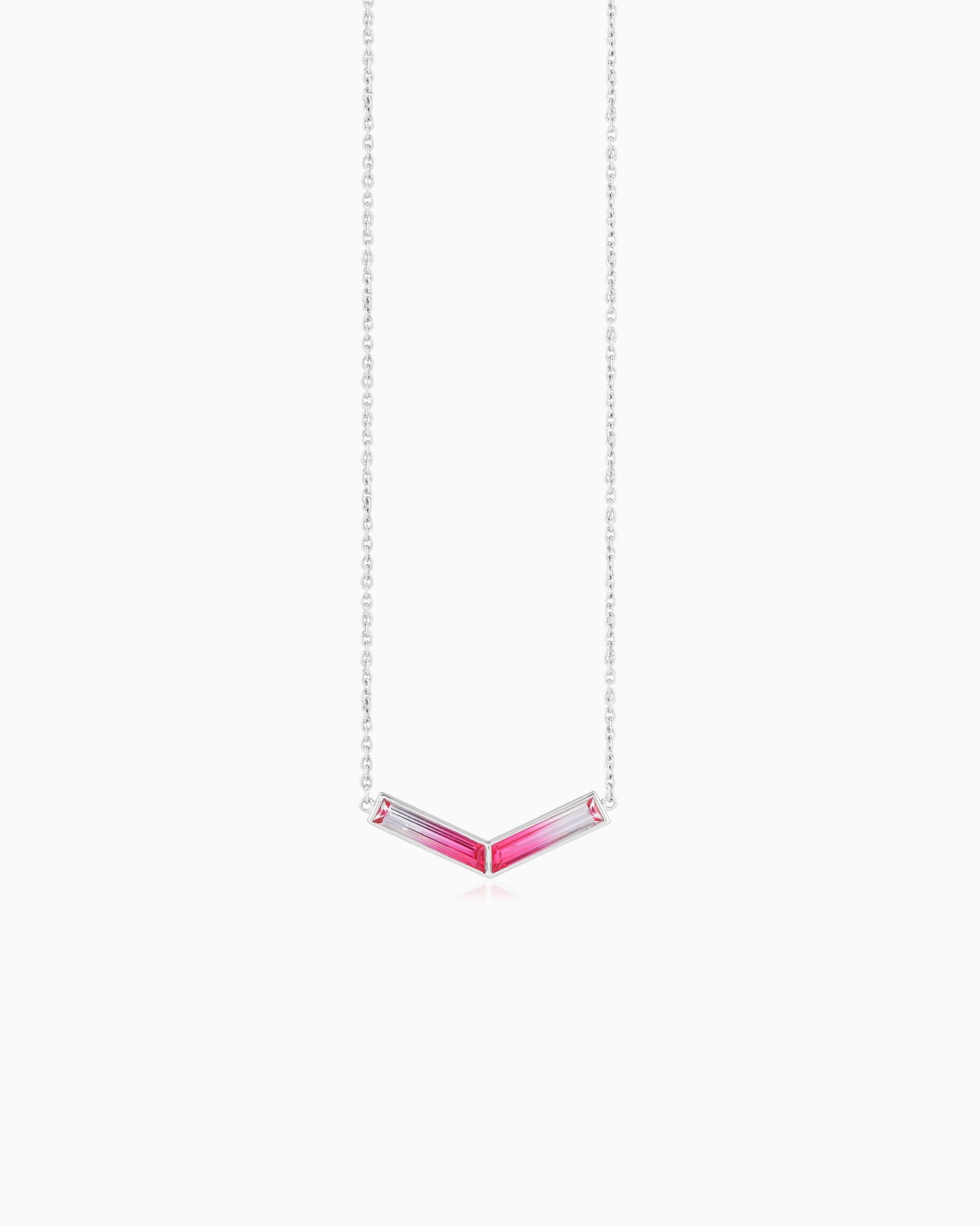 Twilight Blush Blossom Necklace 18"