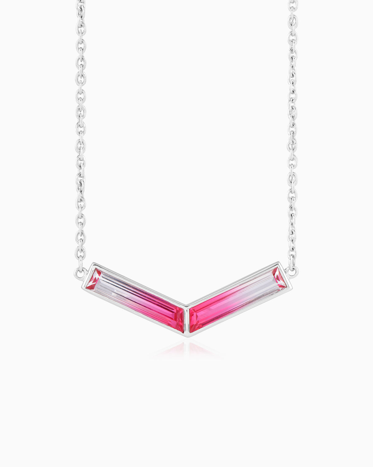 Twilight Blush Blossom Necklace 18