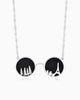 Asphalt Bloom Necklace - Dark night 18