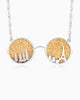 Asphalt Bloom Necklace – Golden Drusy 18