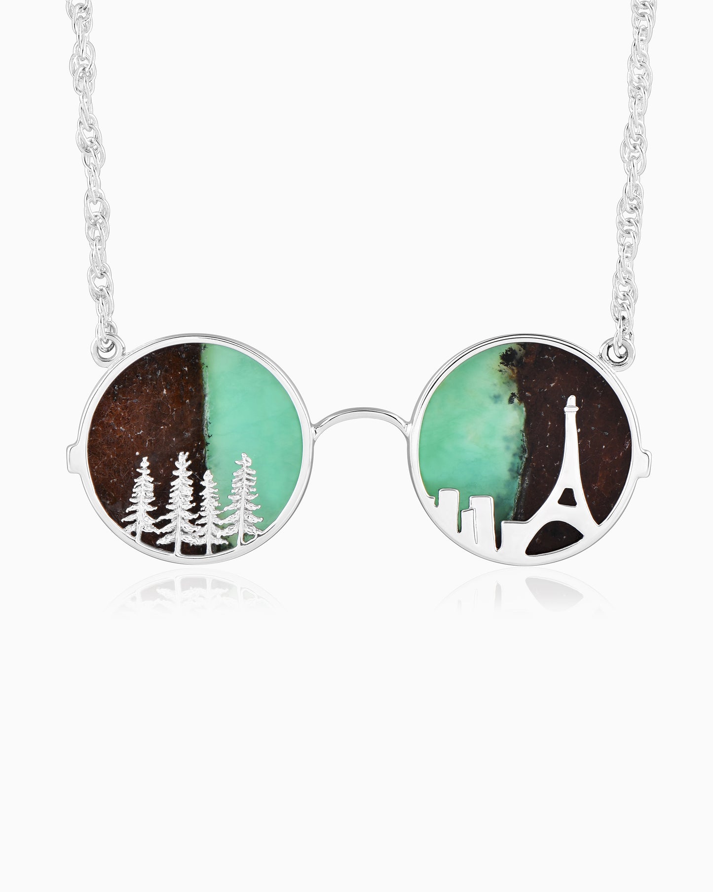 Asphalt bloom Necklace -Chrysomatrix 18"