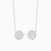Asphalt Bloom Necklace - Pink Pearl