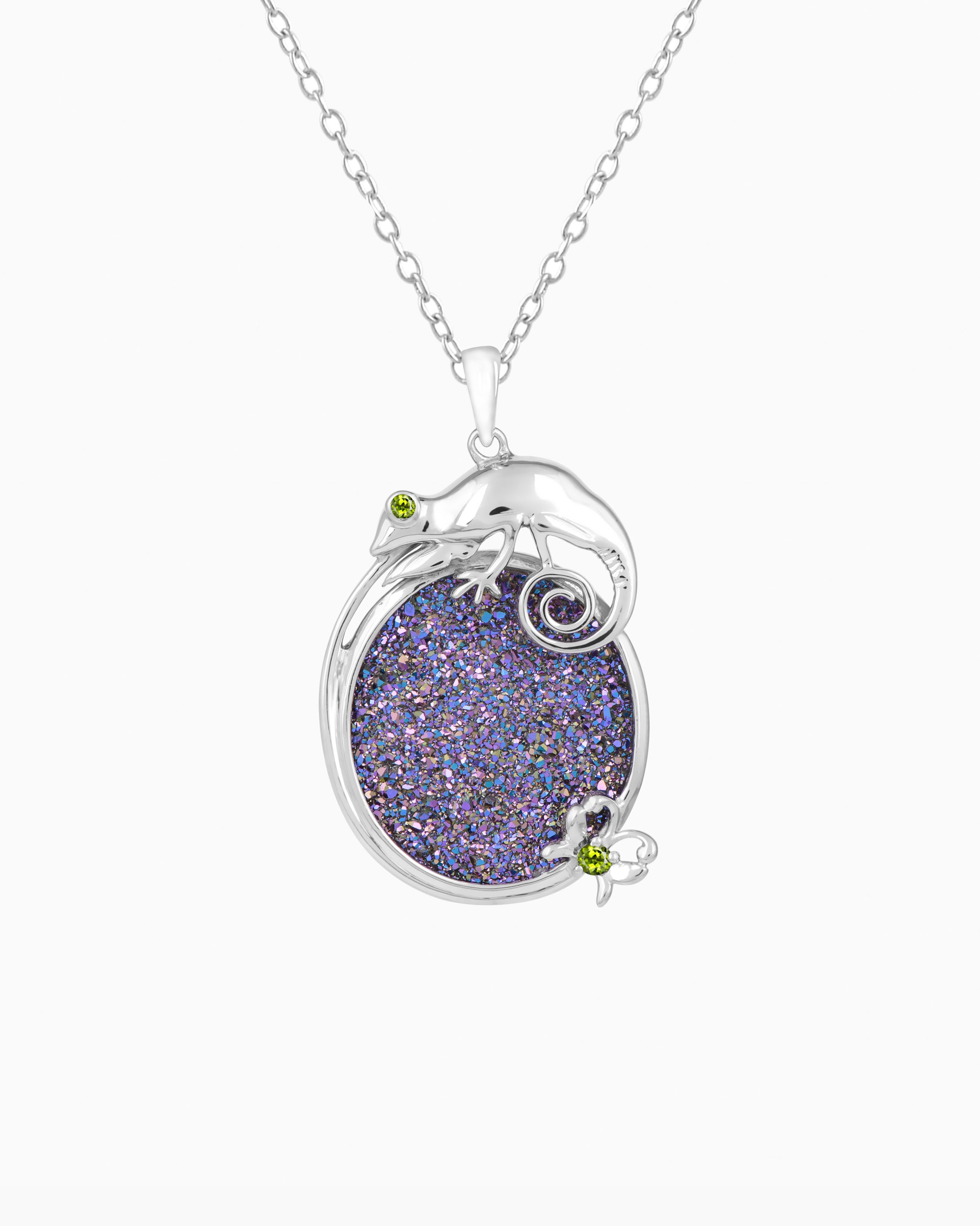 Lizard's Celestial Gaze Pendant