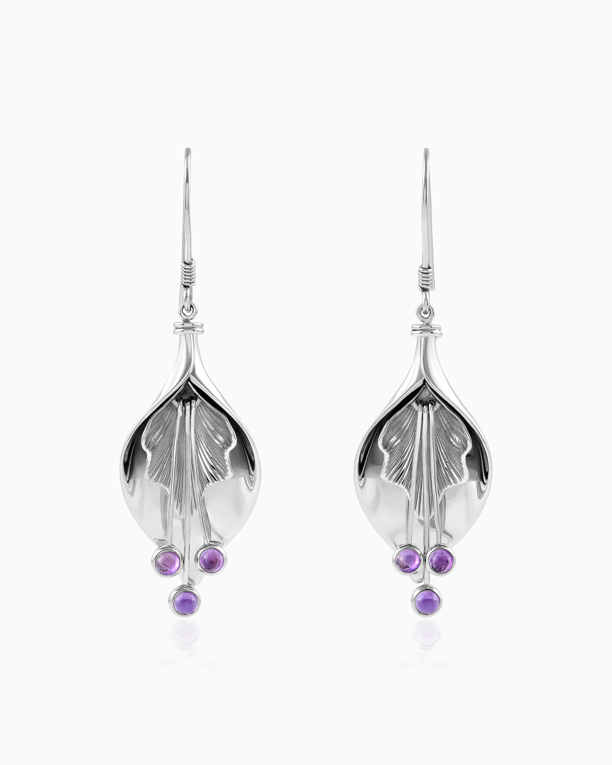 The Solara Amethyst Dusk Earrings