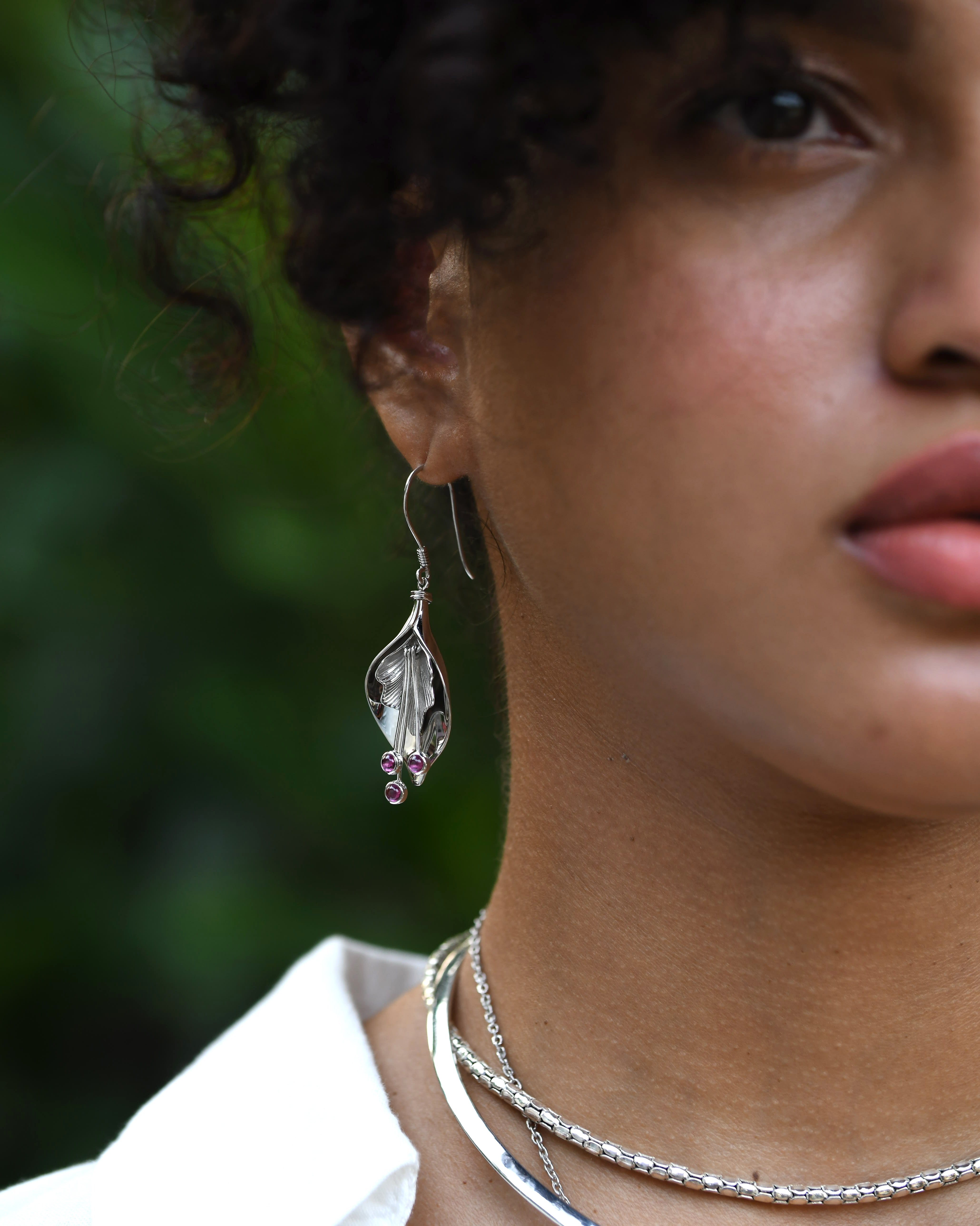 The Solara Amethyst Dusk Earrings