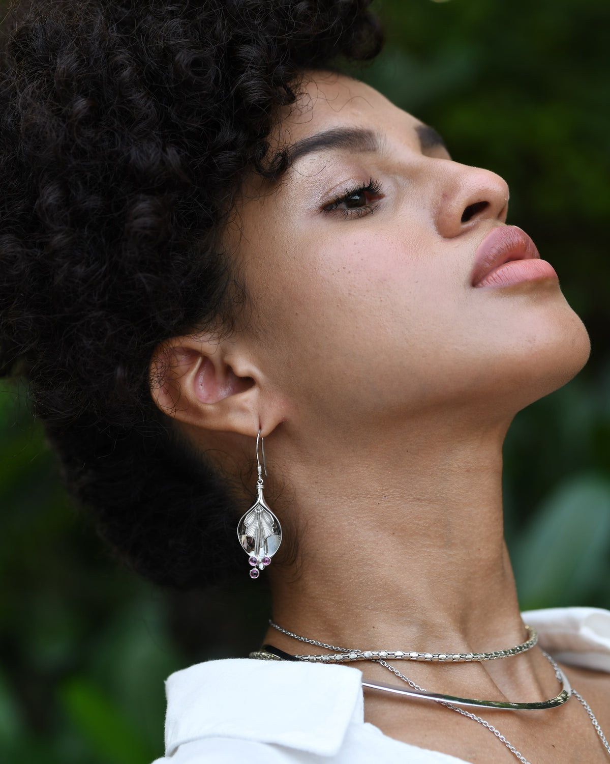 The Solara Amethyst Dusk Earrings