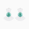 Green Flame Beneath Earrings