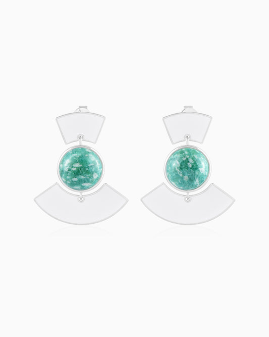 Green Flame Beneath Earrings